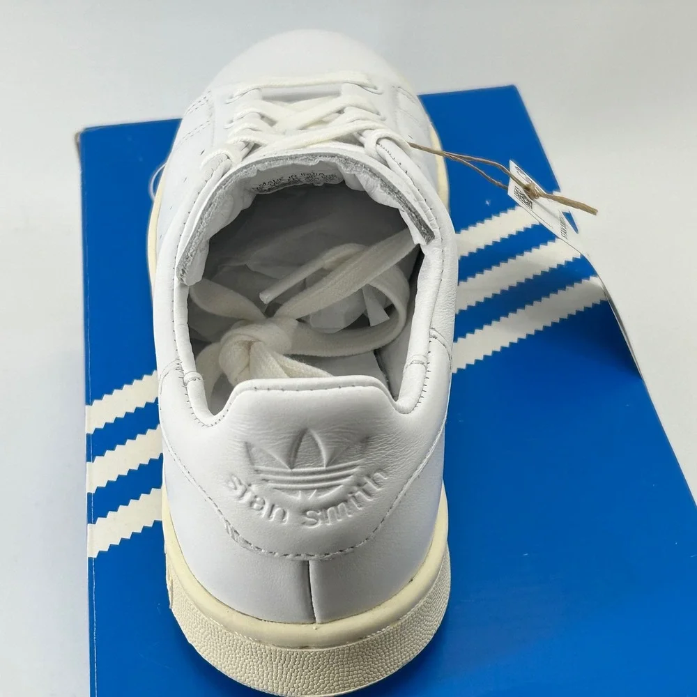 adidas Stan Smith Lux Men 5 White Leather IG6421 Sneakers New NWT Classic
